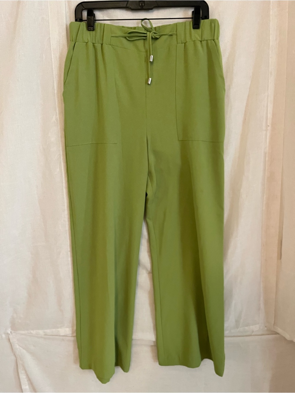 Joseph Ribkoff Lime Green Pull-On Wide Leg Pants